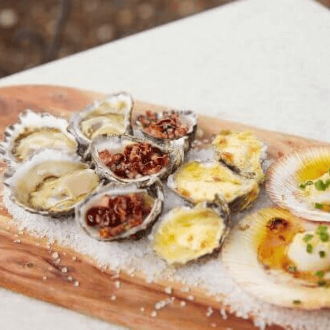 fresh oysters platter