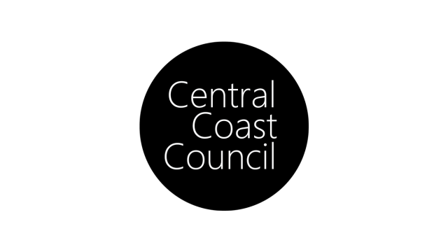 central coast council black circular logo