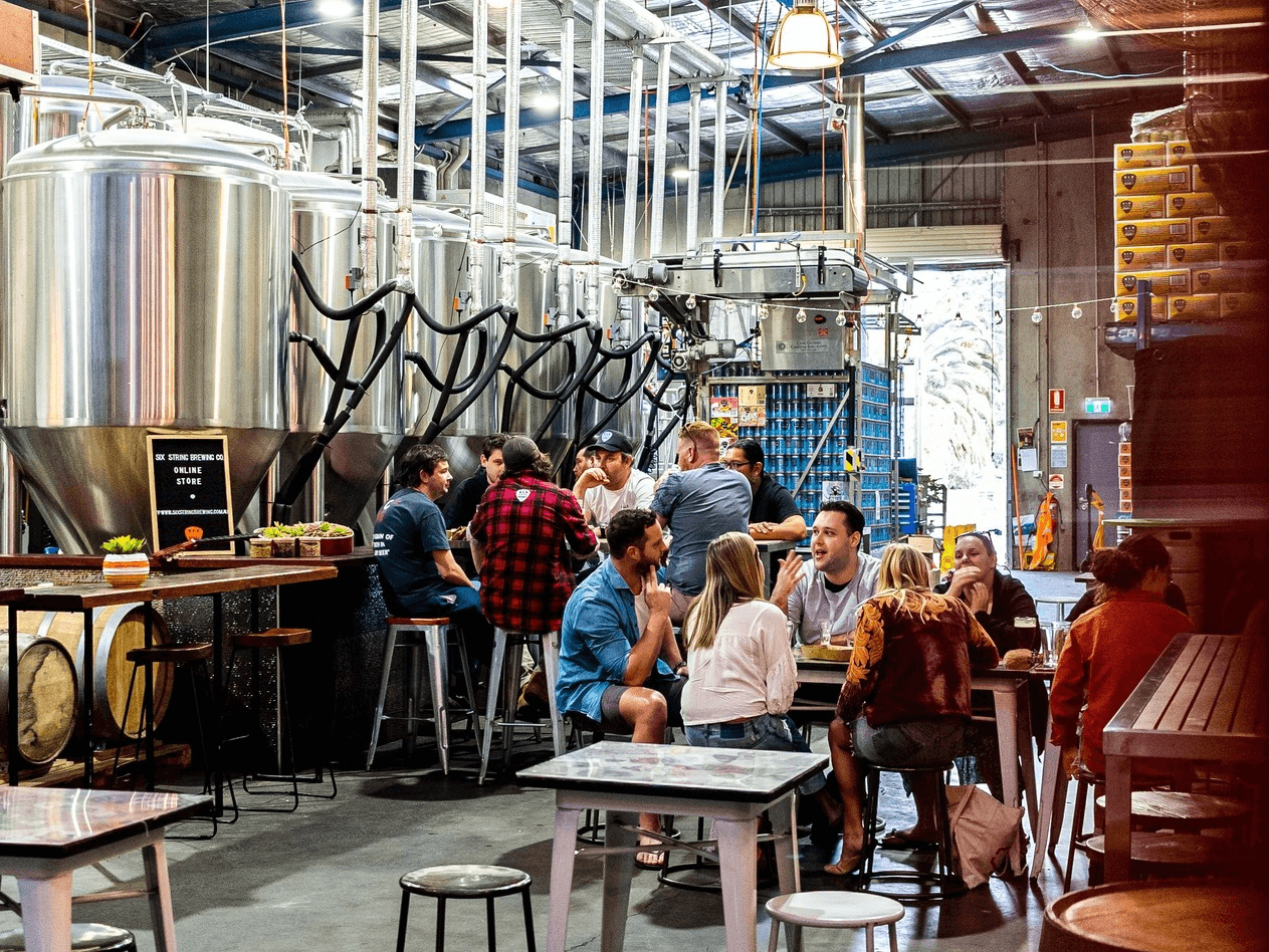 	Six string brewery interior