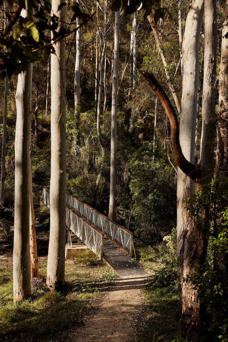 mill creek campground entrance bridge