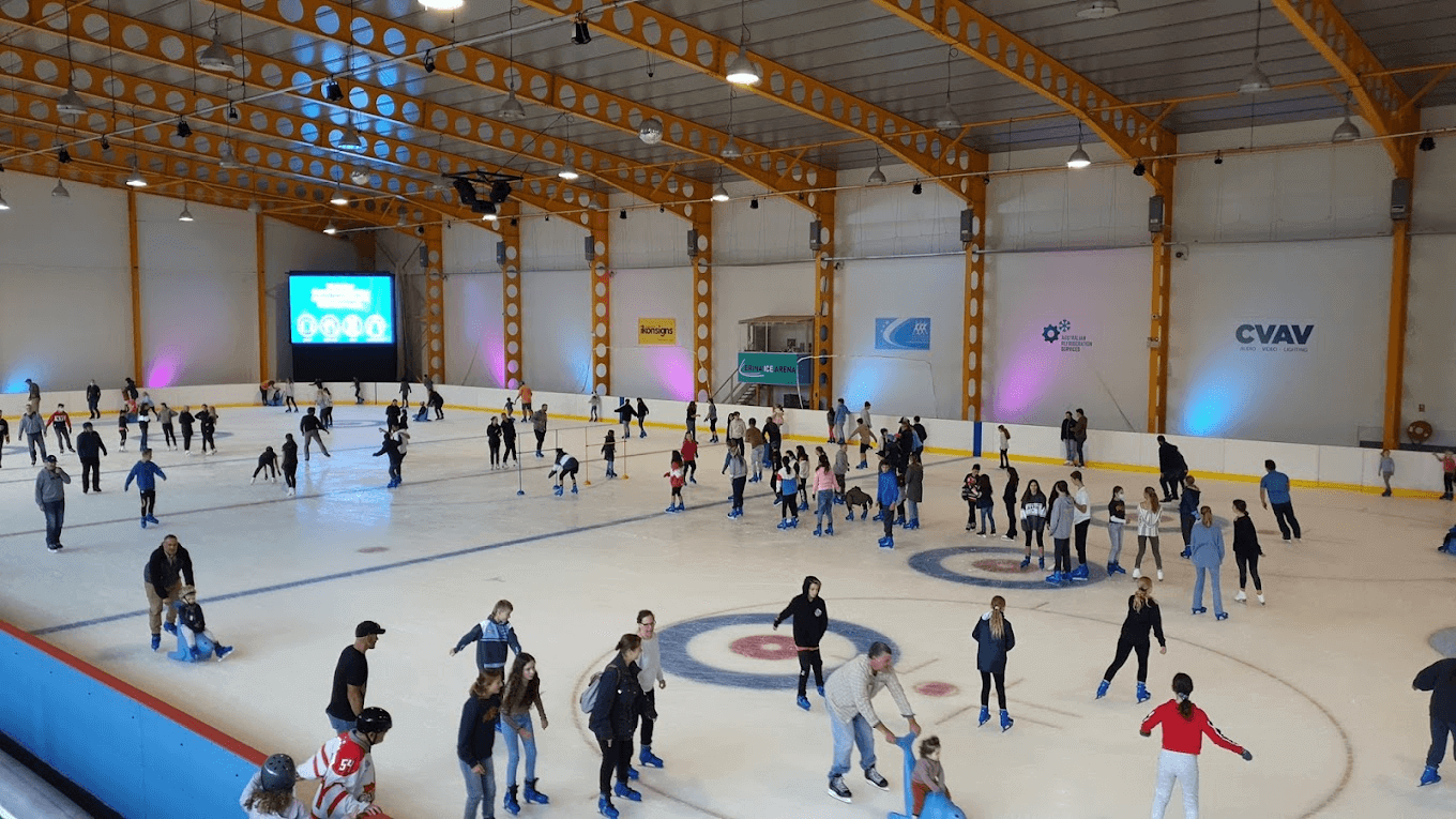 Indoor ice skating rink at Erina Central Coast NSW