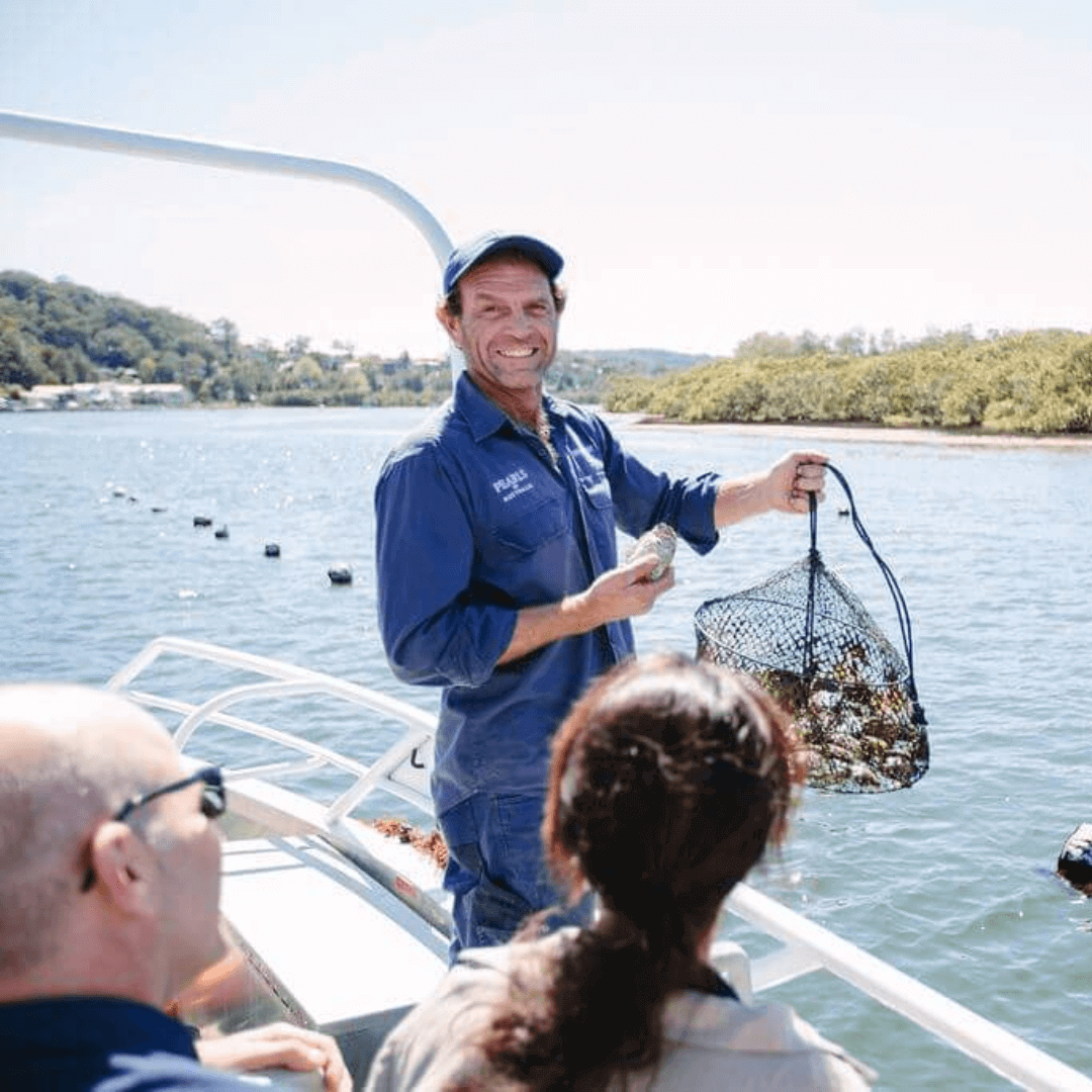 Broken Bay Pearl Farm boat tour