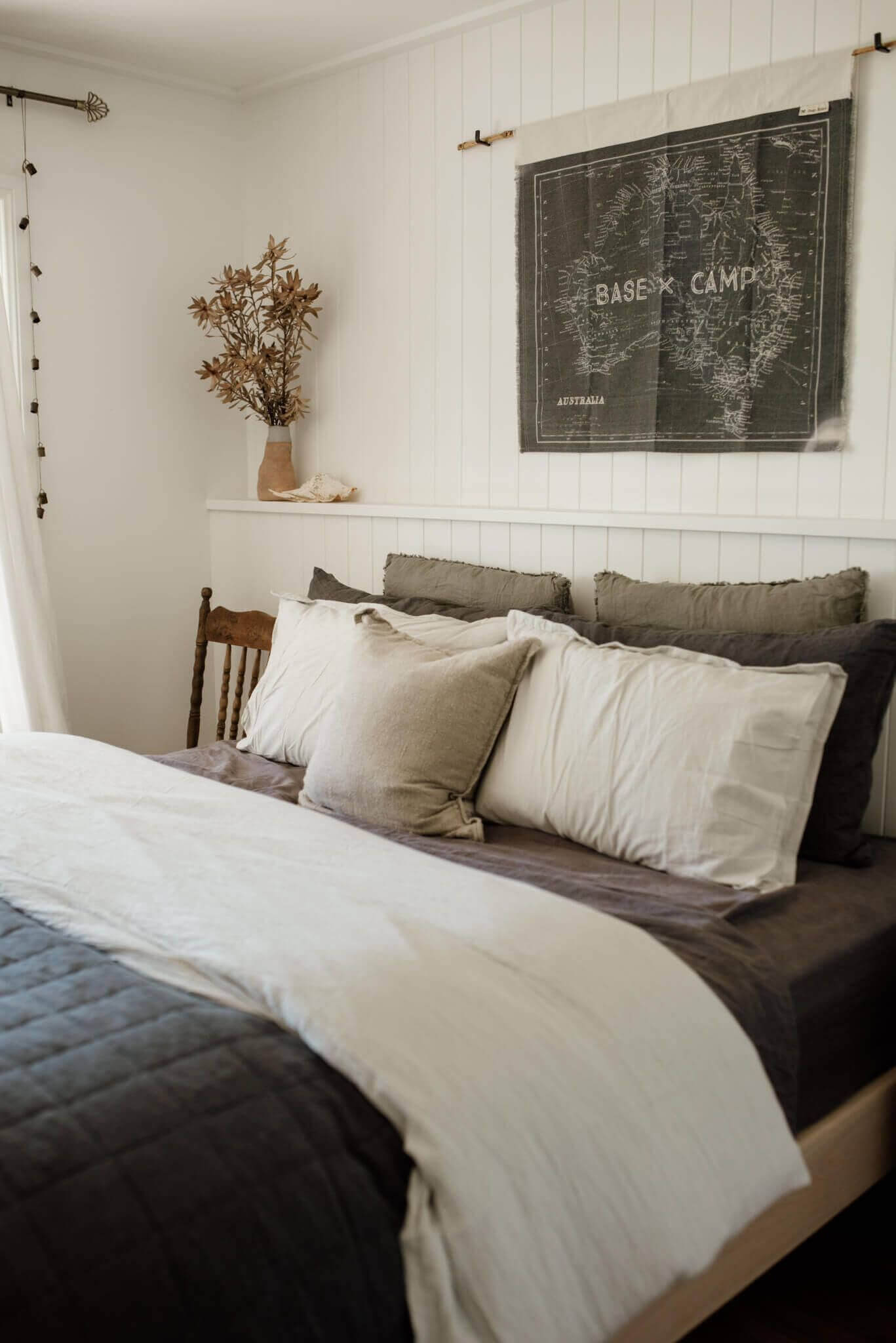 rustic coastal theme bedroom