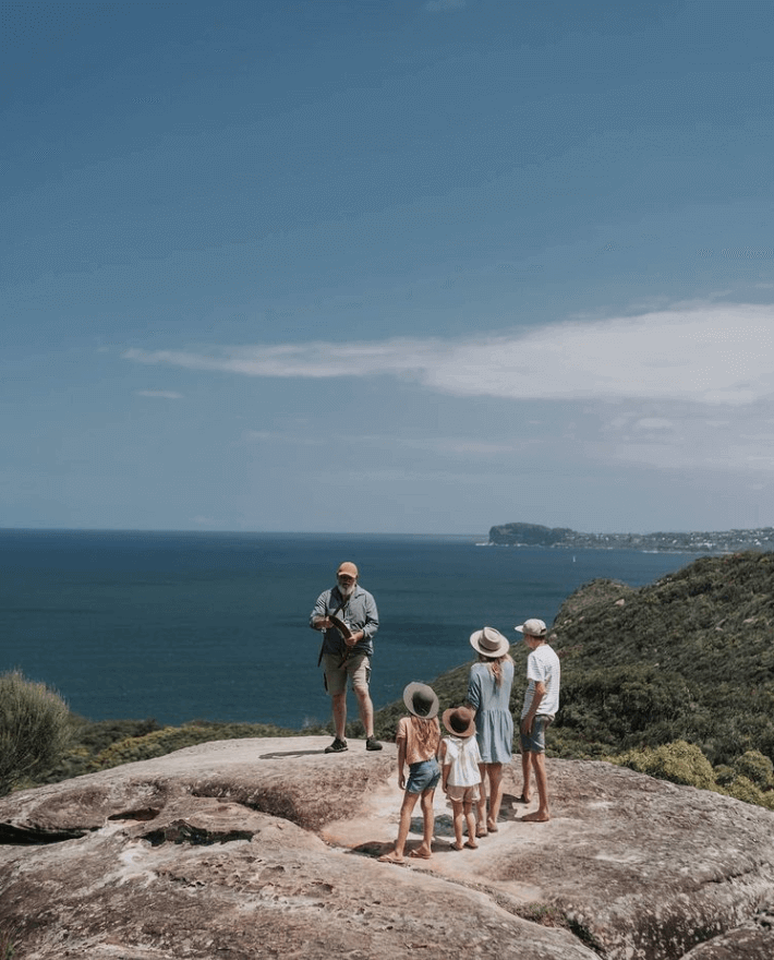 family in national park cultural tour